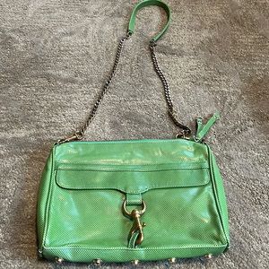 Green leather Rebecca Minkoff purse